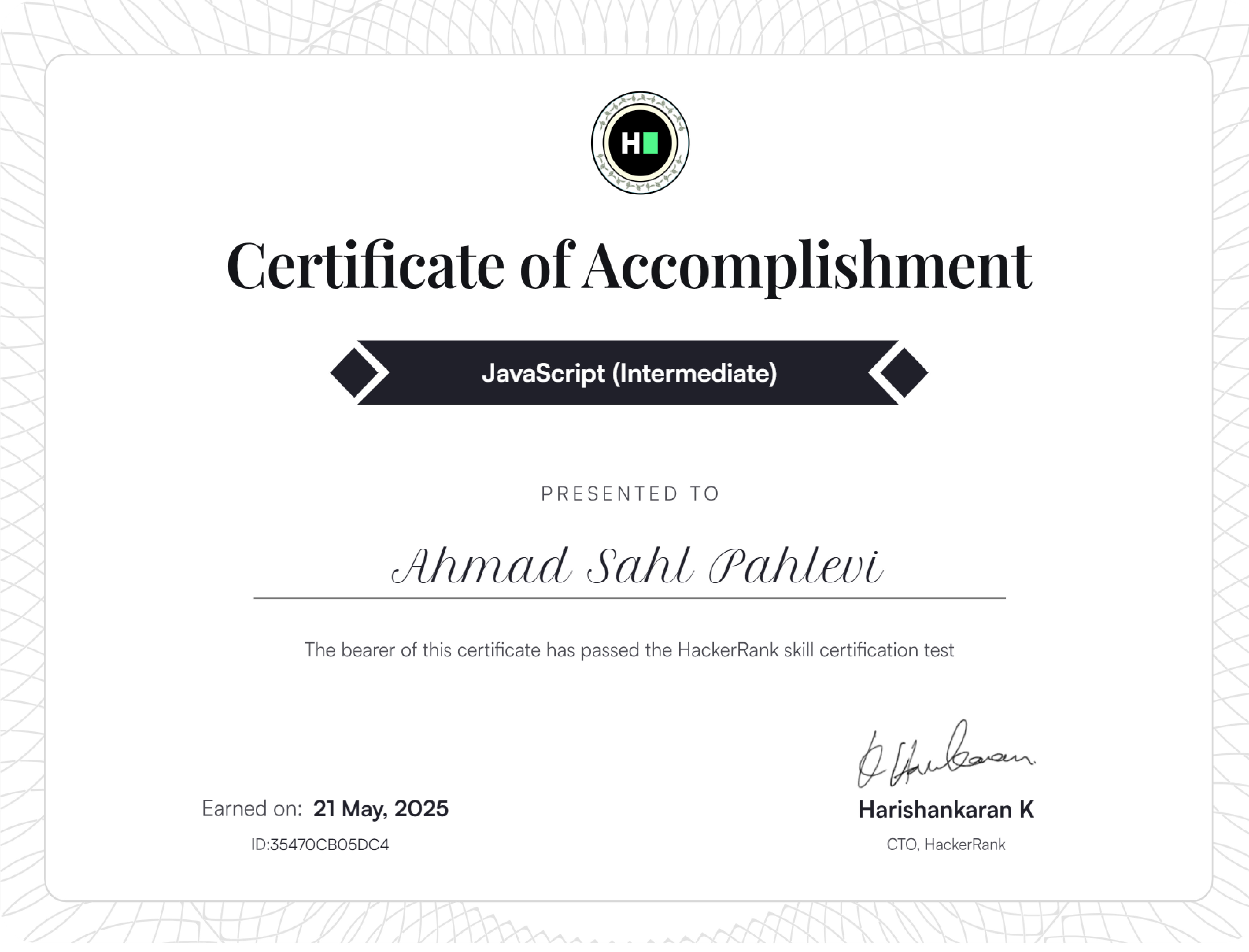 JS Intermediate Certs