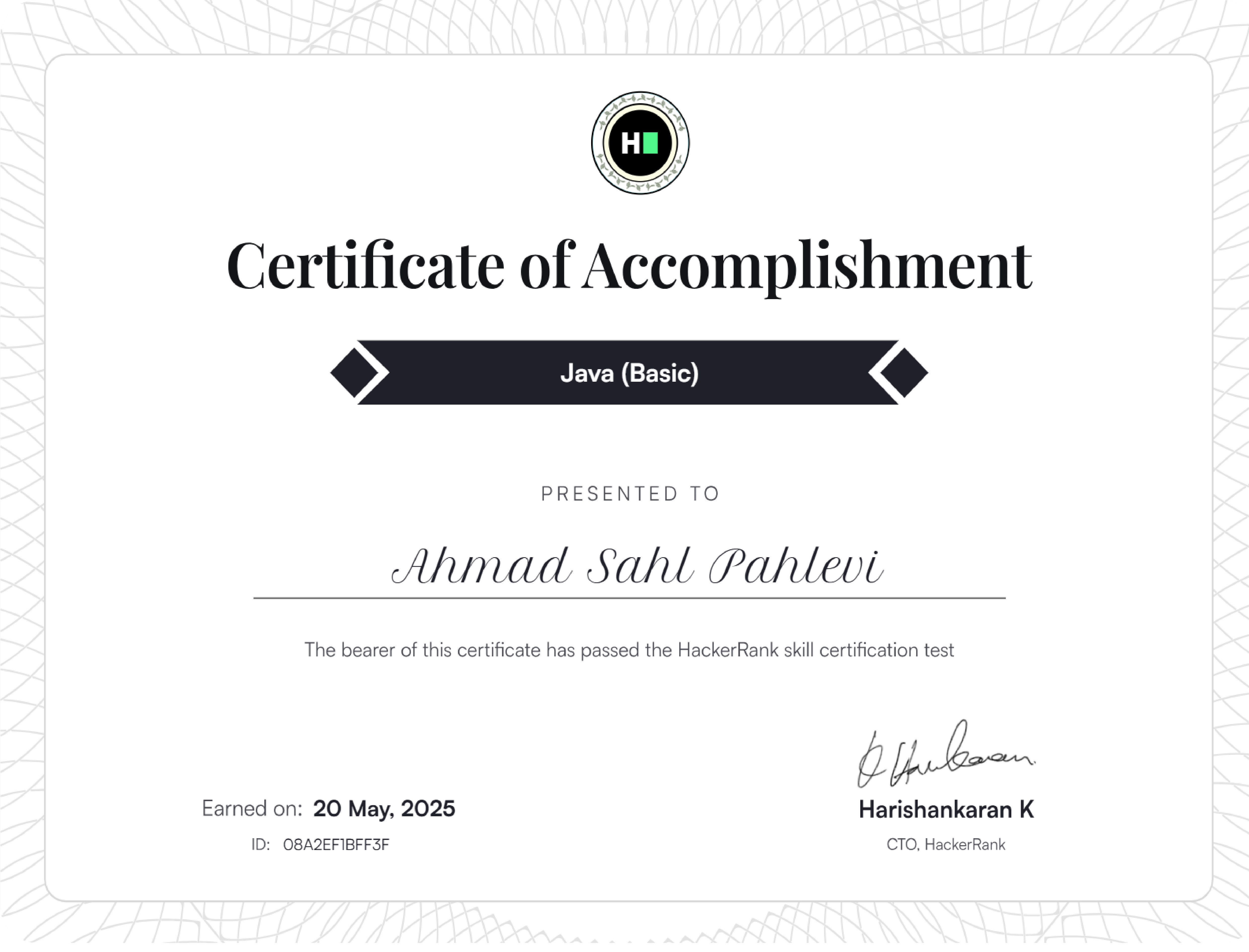 Java Basic Certs